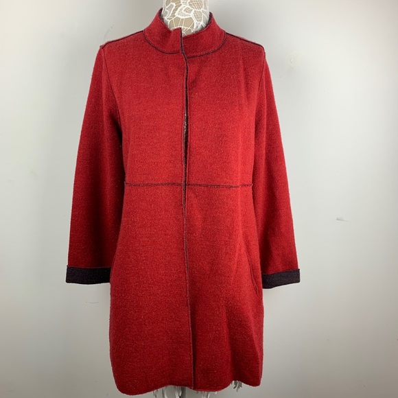 🎉SOLD🎉 Eileen Fisher Medium Long Jacket Cardigan - Picture 1 of 8